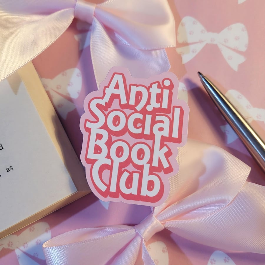 Anti Social Book Club - Book Sticker