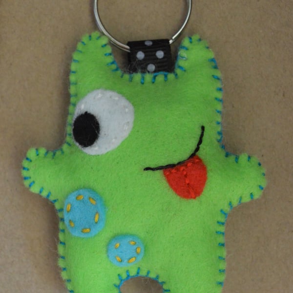 Little Monster Felt Stuffie Key-ring