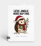 Funny Christmas Card - Nap Time Hedgehog