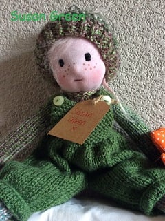 knitted doll - Susan Green