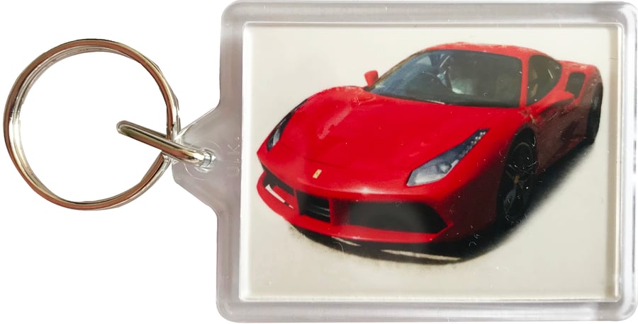 Ferrari 488 2018 - Keyring with 50x35mm Insert
