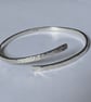 Narrow Hammered Bangle, Sterling Silver - Image 4