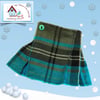 Reserved for Connor - Turquoise and Grey Tartan Kilt