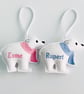 Polar Bear With Scarf Christmas Hanging Decoration Personalised Gift - Image 4
