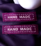Woven “Hand Made” label