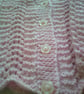 22 inch Pink Lacy Cardigan - Image 4