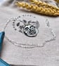 Perfectly Imperfect - Moon Necklace - Solid Recycled Silver Moon Face Necklace