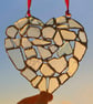 Sea glass mosaic suncatcher 