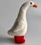 Needle felted Puddle Duck with Red Boots Ornament - Image 4