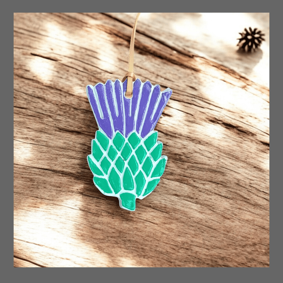 Scottish Thistle Hanging Christmas Christmas Decoration