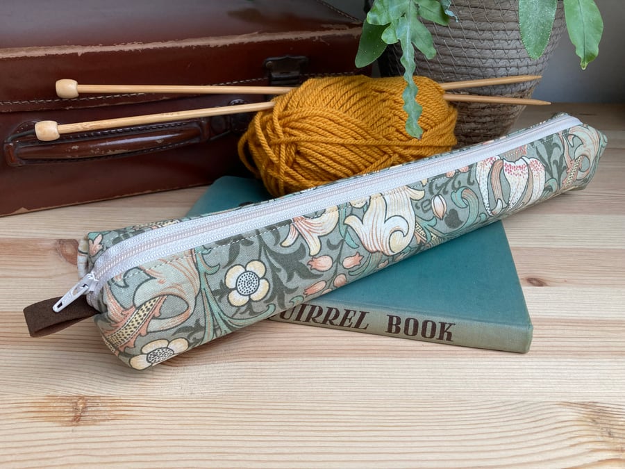 William Morris Knitting Needle Case