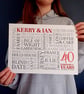 Personalised Ruby Anniversary Word Art - AN401 - Image 5
