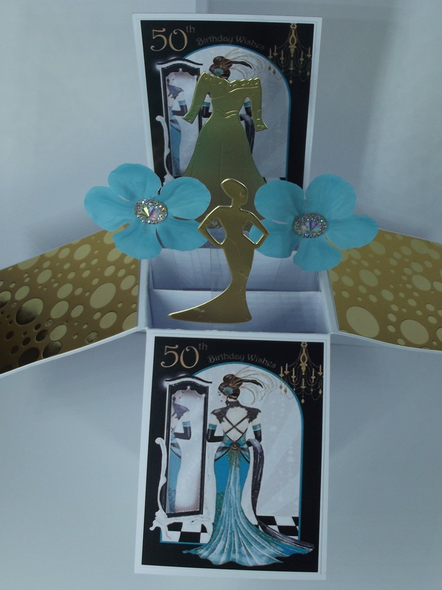 Ladies 50th Birthday Card