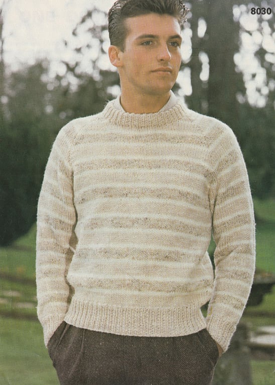 VINTAGE KNITTING PATTERN Three Looks Sweater