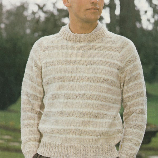 VINTAGE KNITTING PATTERN Three Looks Sweater