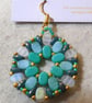 Hexagonal bead earrings (customisable) - Image 1