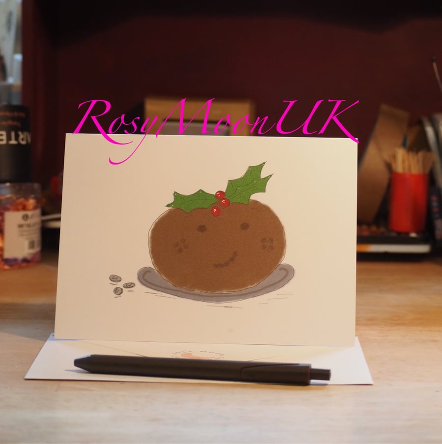 Christmas Pudding, Christmas Card 