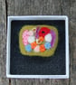 Flower garden  Needle felt brooch  - Image 4