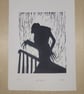 Nosferatu A4 Lino Print