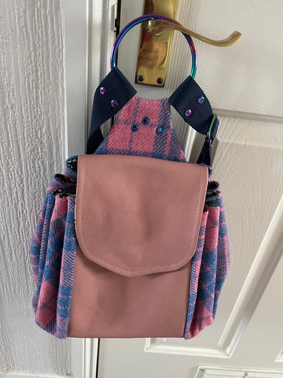 The Quirky Batala Backpack - Made from Amor Tweed and Italian Goats Leather