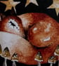 Mounted ACEO Whimsical Resting Fox with Mushrooms under the Stars Edition - Image 3