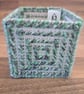 Medium container for office items - green cutout pattern - Image 5