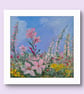 "The promise of summer" is an original oil  floral painting 