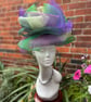 Shades of Green,Purple Hat for the Races, Hats for Ascot, Special Occasion Hats