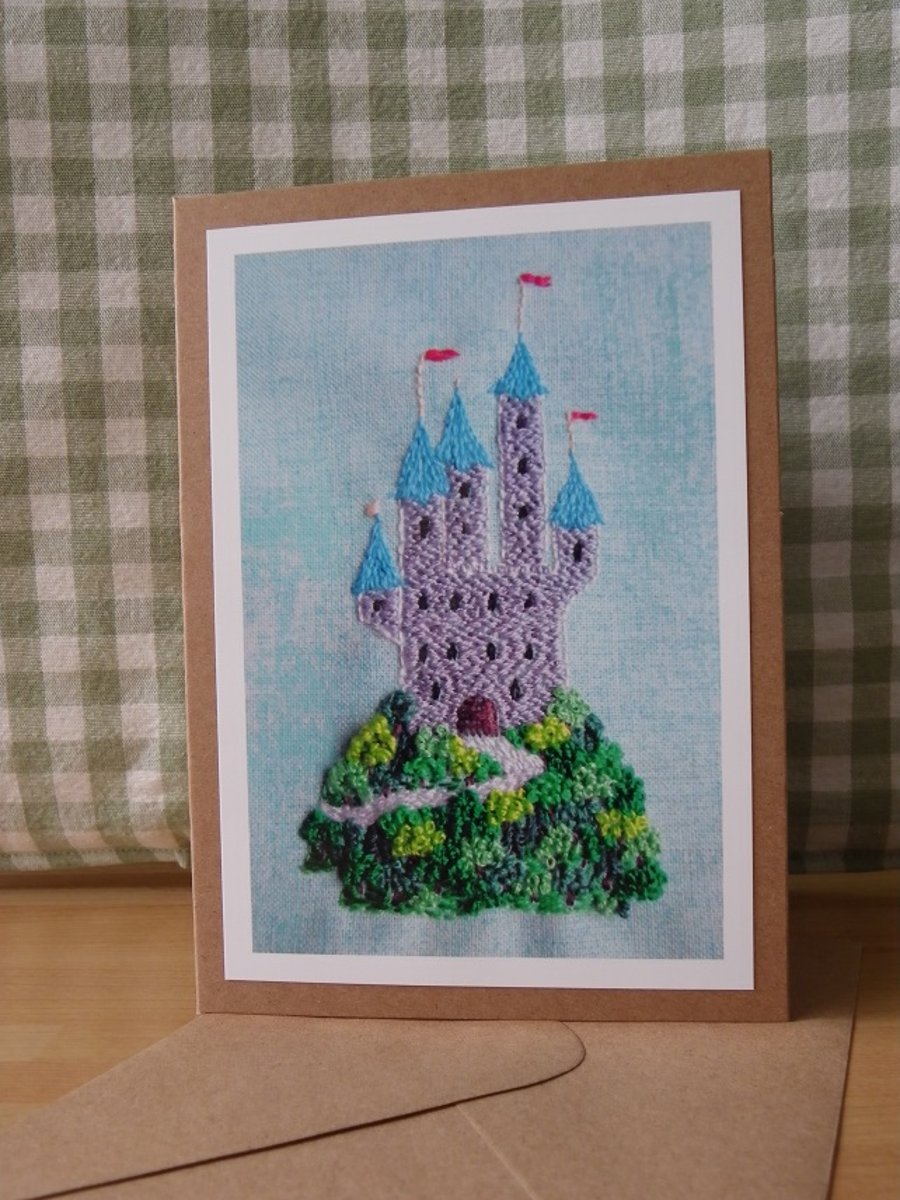 SOLD - Tiny Castle Greetings Card