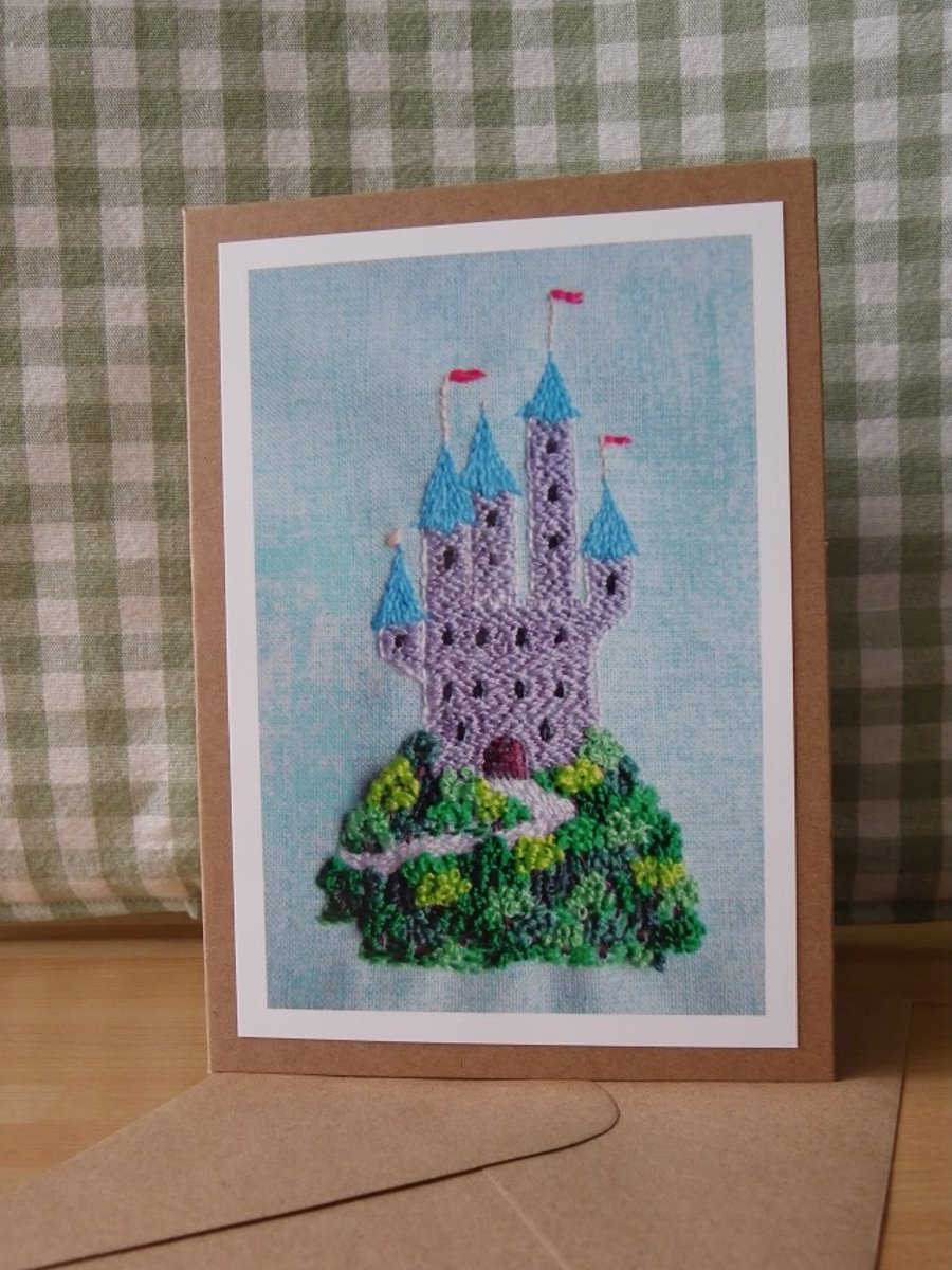 SOLD - Tiny Castle Greetings Card - Folksy