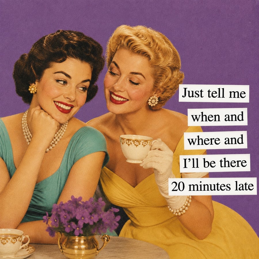 Poor Timekeeping Funny Vintage Fridge Magnet