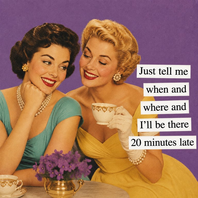 Poor Timekeeping Funny Vintage Fridge Magnet
