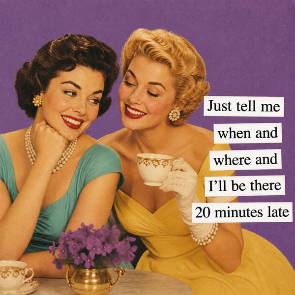 Poor Timekeeping Funny Vintage Fridge Magnet
