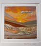 Textile landscape picture… the sun sets but hope rises!  - Image 2