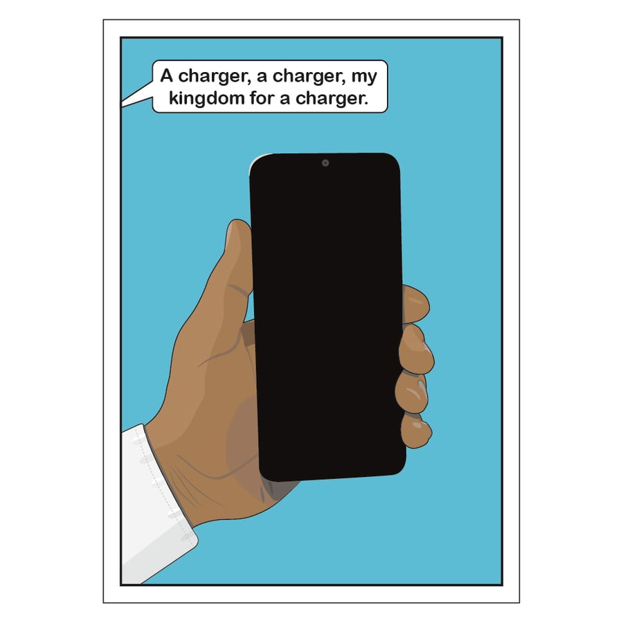 Image of Charger Postcard
