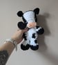 Handmade Crochet Cow or Calf Snuggler – Soft Unstuffed Body Floppy Plushie - Image 5