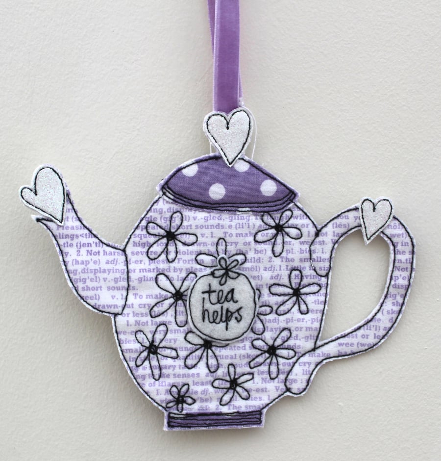 'Tea Helps' - Hanging Decoration