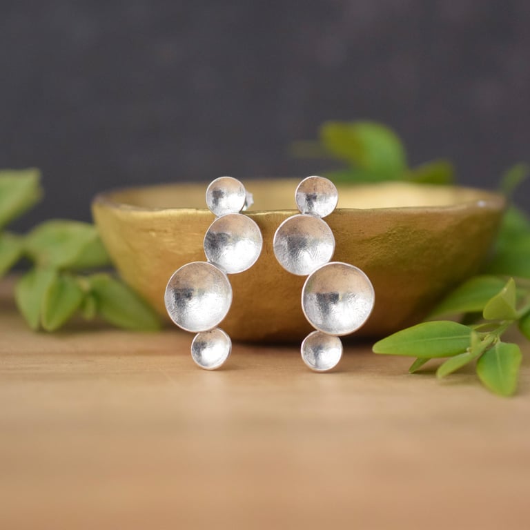 Sterling Silver Circle Earrings
