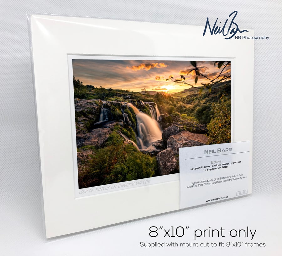 Loup of Fintry Waterfall on Endrick Water Stirling - A5(10" x 8") Unframed Print