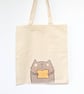Custard Cream Biscuit Kitty, Canvas Bag - Image 3