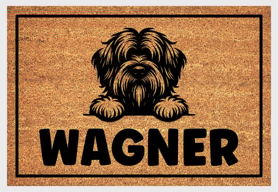 Briard Dog Door Mat - Personalised Briard Welcome Mat - 3 Sizes