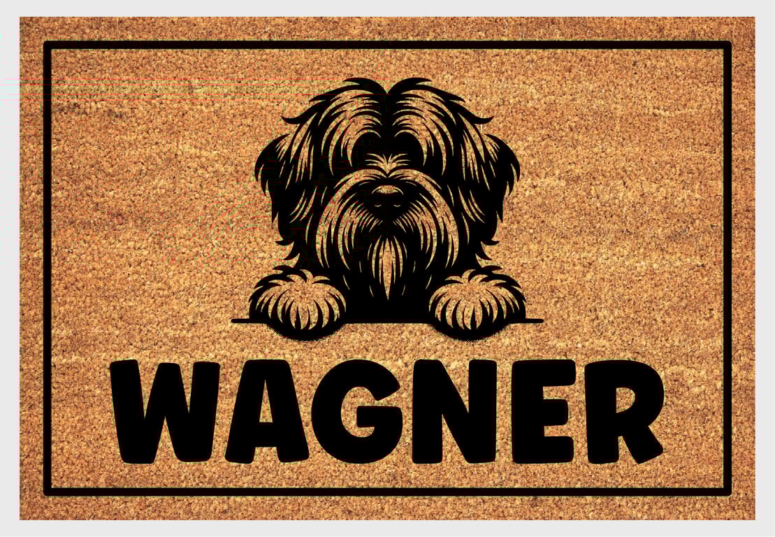 Briard Dog Door Mat - Personalised Briard Welcome Mat - 3 Sizes