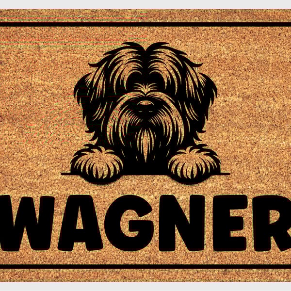 Briard Dog Door Mat - Personalised Briard Welcome Mat - 3 Sizes