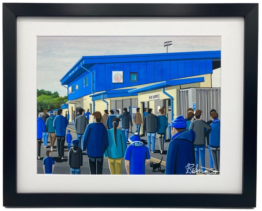 Cove Rangers, Balmoral Stadium. Quality Framed, Football Art Print