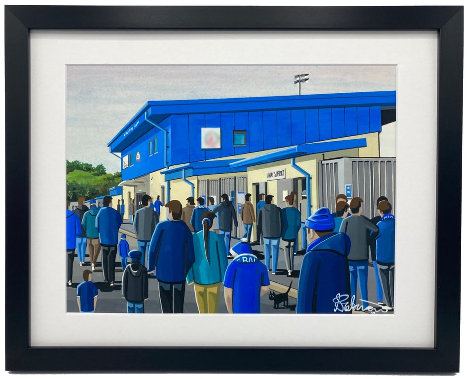 Cove Rangers, Balmoral Stadium. Quality Framed, Football Art Print