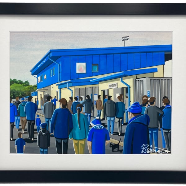Cove Rangers, Balmoral Stadium. Quality Framed, Football Art Print