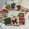 10 handmade Christmas gift tags 