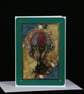 Hot Air Balloon Steam Punk greeting card