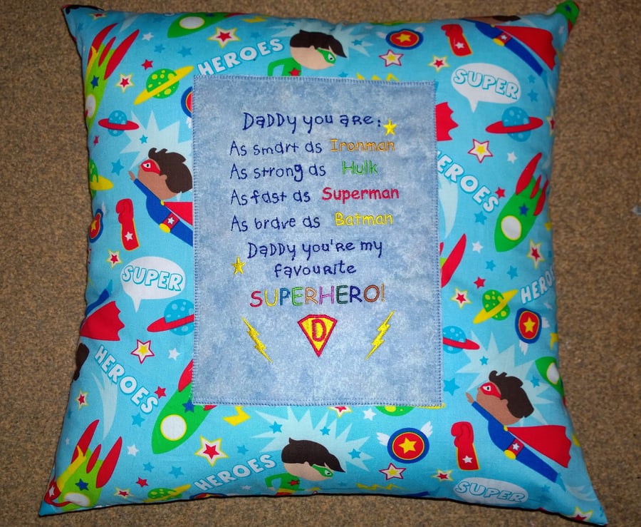 Super Dad cushion cover 
