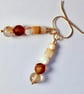 Brown Agate And Shell Earrings - Handmade In Devon - Image 9